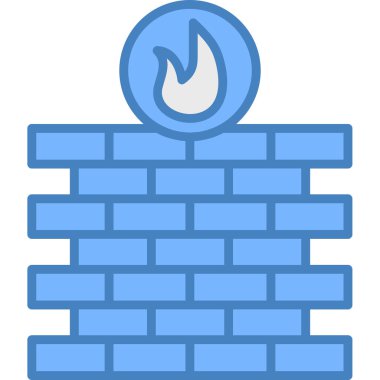 Tuğla duvar simge vektör çizim tasarım