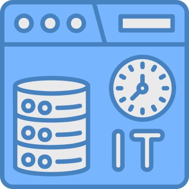 veritabanı. Web simgesi basit illüstrasyon