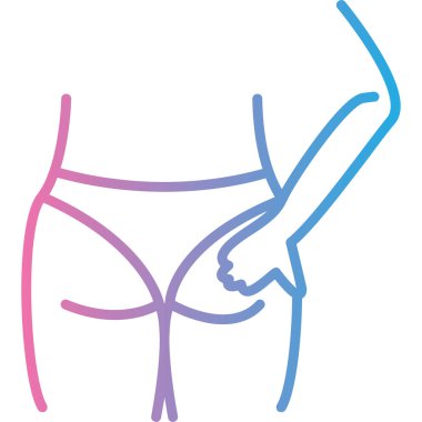 Pembe kurdeleli bir kadının vektör çizimi