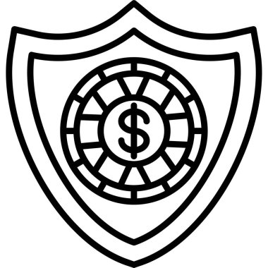 Para için. Web simgesi basit illüstrasyon