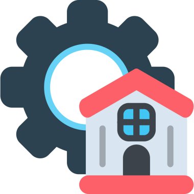 Ev simgesi vektör illüstrasyonu