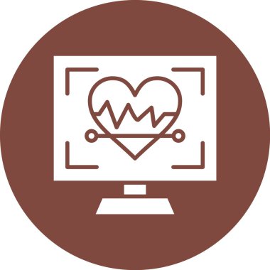 Kalpli vektör simgesi çizimi