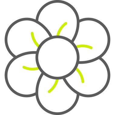 çiçek web simgesi, basit vektör illüstrasyonu