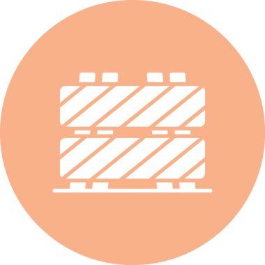 Modern b 'nin vektör illüstrasyonunda yiyecek ikonu yok