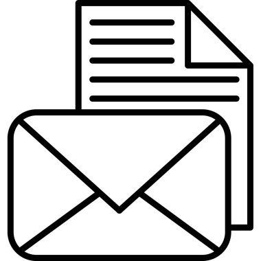 ileti simgesi, vektör illüstrasyonu