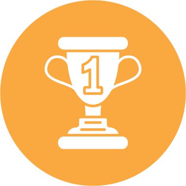 Kupa bardak düz vektör simgesi