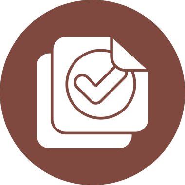 onaylanmış vektör simgesi modern illüstrasyon