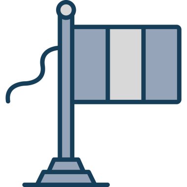 Fabrika. Web simgesi basit illüstrasyon