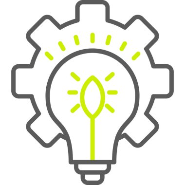 ampul simgesi, vektör illüstrasyonu