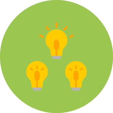 Bir fikrim var. Web simgesi basit illüstrasyon