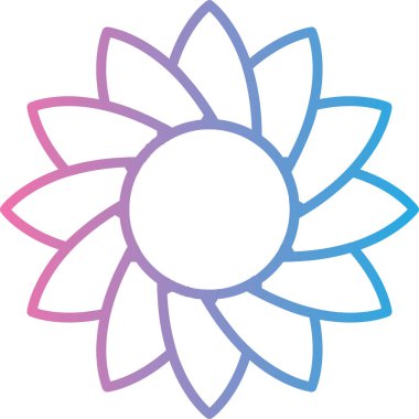 Çiçek. Web simgesi basit tasarım