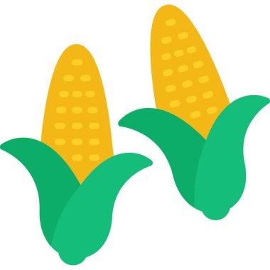 mısır düz vektör simgesi