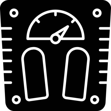 araba hız göstergesi simgesi katı biçiminde