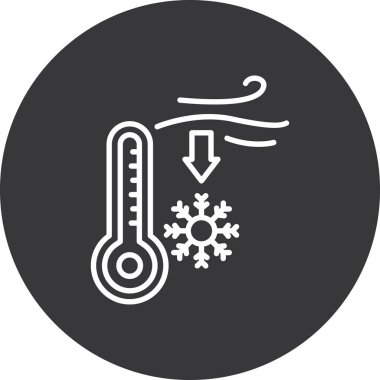 Termometre. Web simgesi basit tasarım