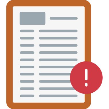 belge simgesi vektör illüstrasyonu