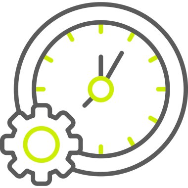 Zaman Yönetimi, Her Kullanım için Basit Vektör Simgesi