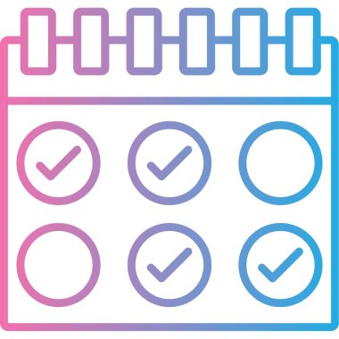 kontrol listesi simgesi, basit illüstrasyon