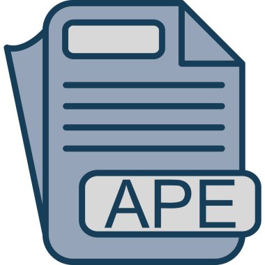 Belge biçim simgesinin vektör illüstrasyonu