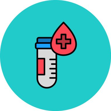 test simgesi vektör illüstrasyonu