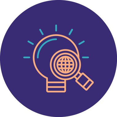 seo modern simgesinin vektör illüstrasyonu