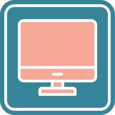 Modern bilgisayar simgesinin vektör illüstrasyonu