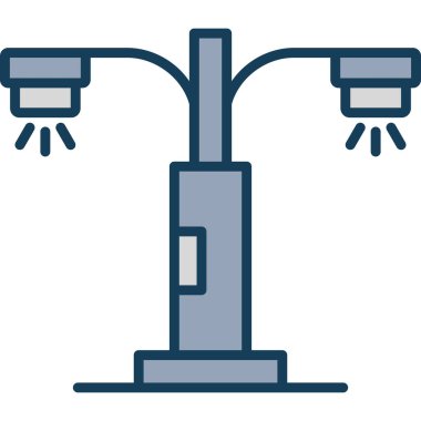 Ampul simgesi, basit vektör illüstrasyonu