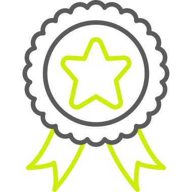 ödül rozeti simgesi, vektör illüstrasyonu