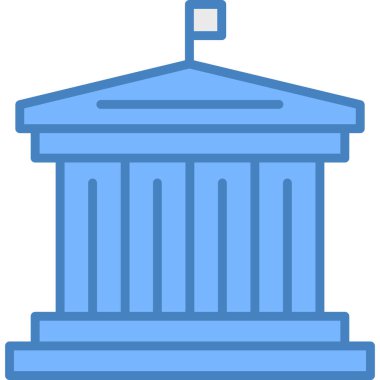 mimari yapı binası simgesi - taslak biçimi