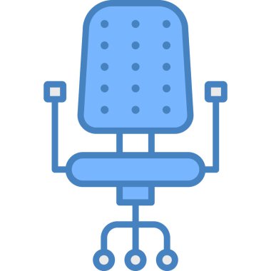 Sandalye. Web simgesi basit illüstrasyon