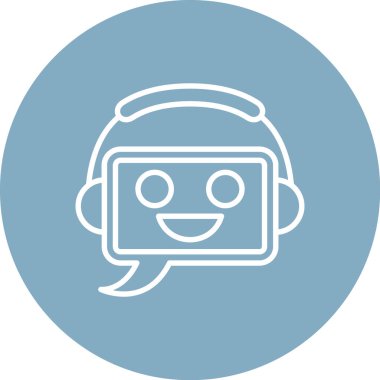 Robot simgesinin vektör illüstrasyonu