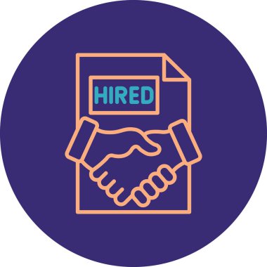 Bir görev simgesinin vektör illüstrasyonu