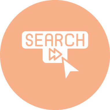 Arama simgesi vektör illüstrasyonu