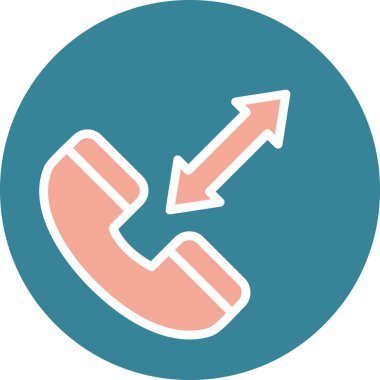 Telefonunuz var. Web simgesi basit illüstrasyon