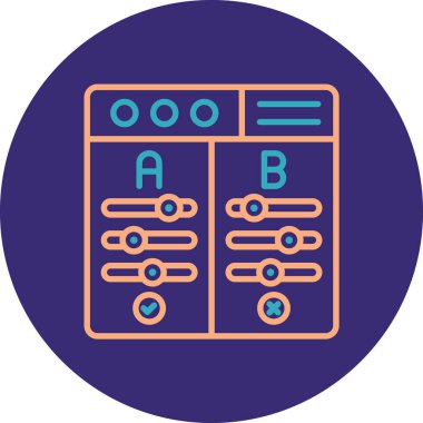 Seo simgesinin vektör illüstrasyonu