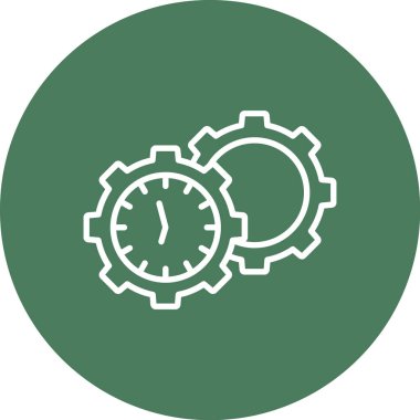 zaman yönetimi vektör simgesi