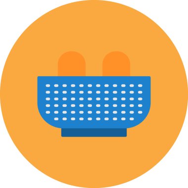 Sepet. Web simgesi basit illüstrasyon