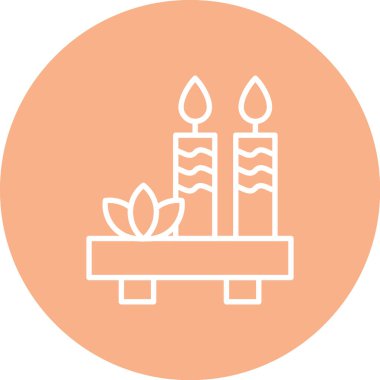 Mum simgesinin vektör illüstrasyonu