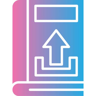 Kitap. Web simgesi basit illüstrasyon