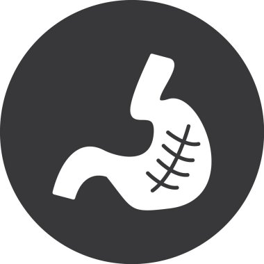 Bir kemik simgesinin vektör illüstrasyonu