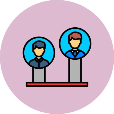 İş. Web simgesi basit illüstrasyon