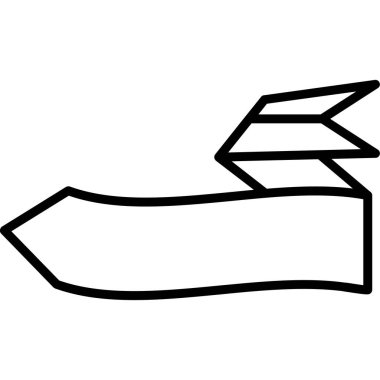 Bir okun siyah beyaz karikatür çiziminin vektör çizimi