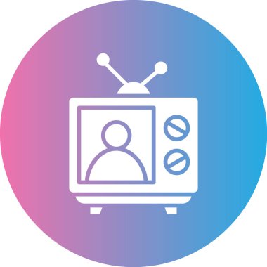 televizyon simgesi vektör illüstrasyonu