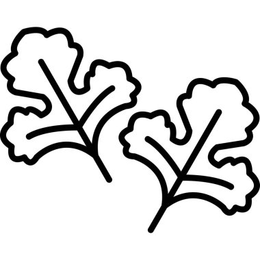 Meşe. Web simgesi basit illüstrasyon