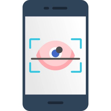 Akıllı telefon. Web simgesi basit illüstrasyon