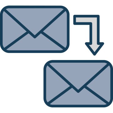 e- posta simgesi vektör illüstrasyonu