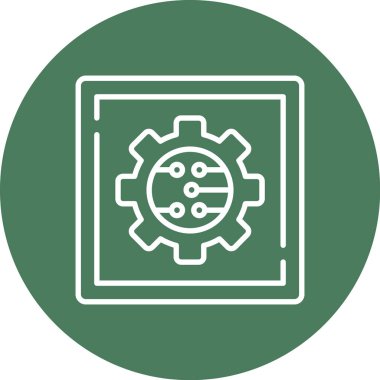 Dişli simgesini, basit vektör çizim