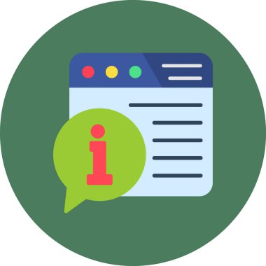 bilgi düzlüğü simgesi, vektör illüstrasyonu