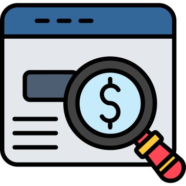 Dolar parası cam simgesi