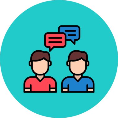 Konuşma baloncukları simgesi. Basit tasarım