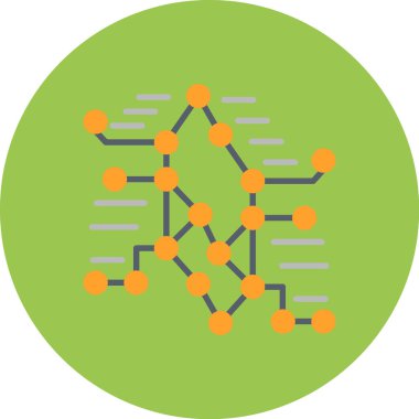 blockchain teknolojisi ağ bağlantı simgesi
